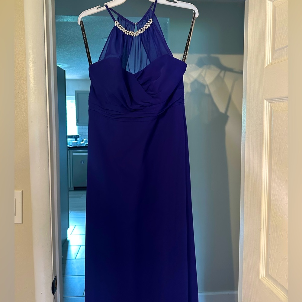 ALFRED ANGELO 7290L Bridesmaid Dress in Purple